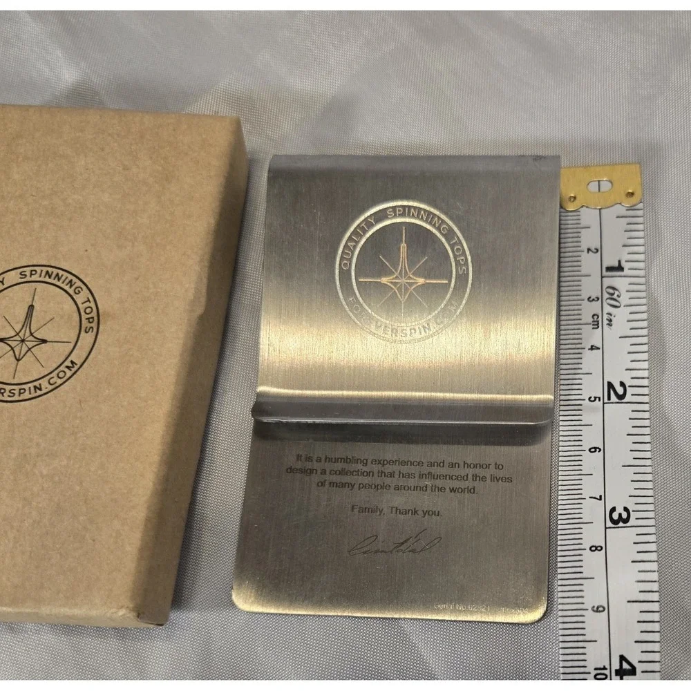 ForeverSpin Inox 304 Wallet aka Giant‎ Money Clip Metal EUC